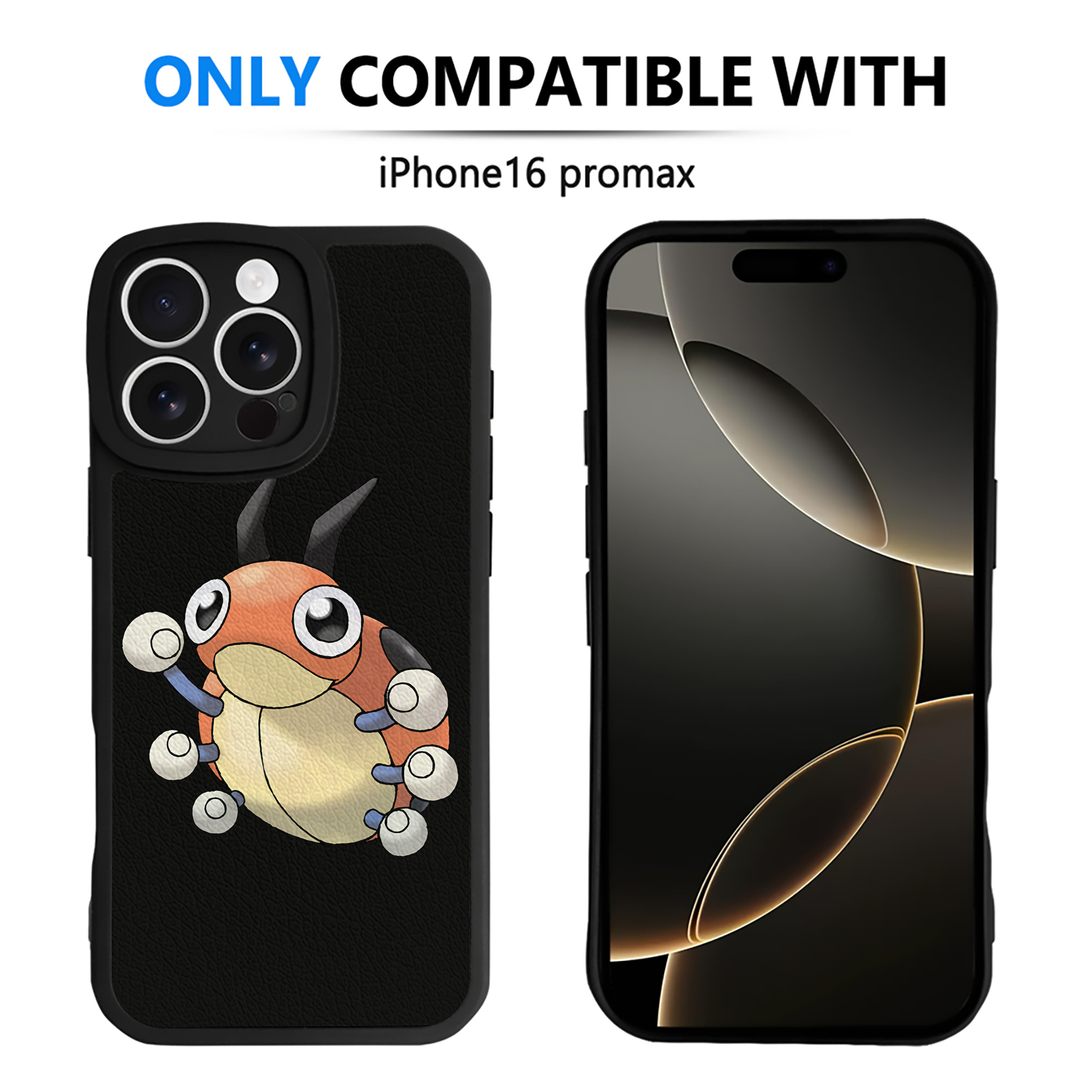 （画像用） ポケットモンスター Pokémon 【iPhone 16シリーズ対応】シリコンスマホケース（レザー調） 材質：シリコン